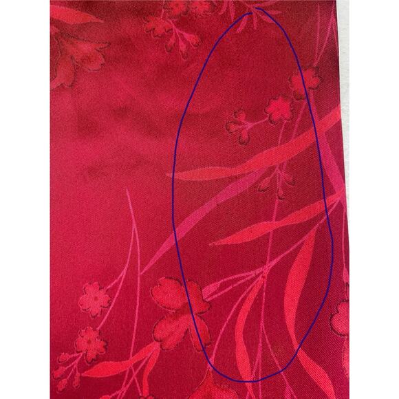 Victoria’s Secret Womens Size Small Satin Pajama Set Tank & Pants Red Print - Picture 10 of 11